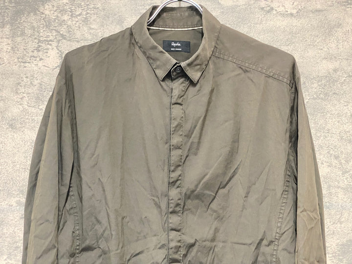 KI184 ラファ Rapha LONG SLEEVE SHIRT 長袖 シャツ ブラウン M