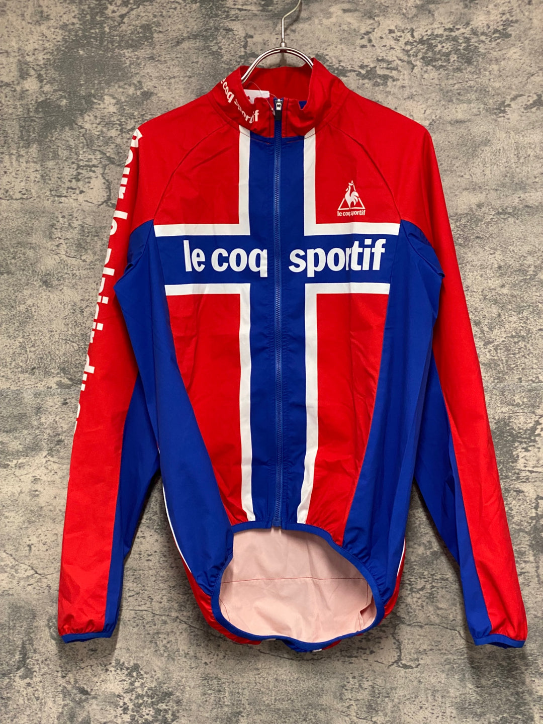 KG652 ルコックスポルティフ le coq sportif 長袖 ウィンドブレーカー 赤 S