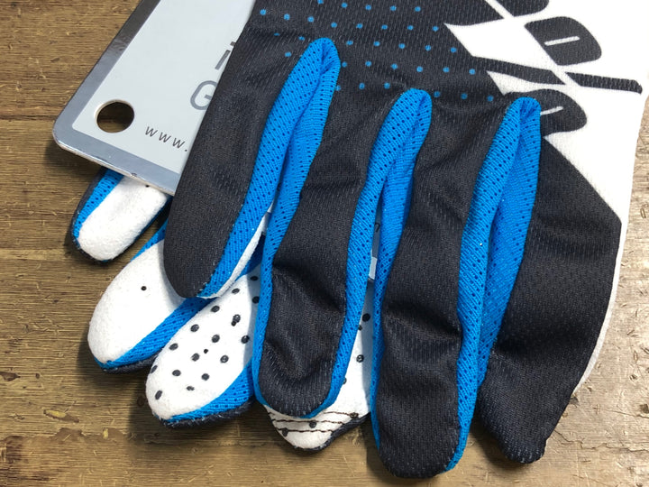 KM548 100％ iTRACK GLOVES 長指 グローブ 白 黒 XL