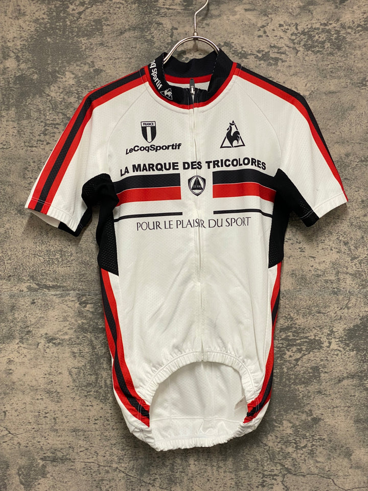 KG630 ルコックスポルティフ le coq sportif 半袖 サイクルジャージ 白 S