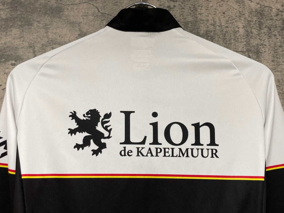 JW660 リオンドカペルミュール Lion de KAPELMUUR 長袖 サイクルジャージ 黒 白 S