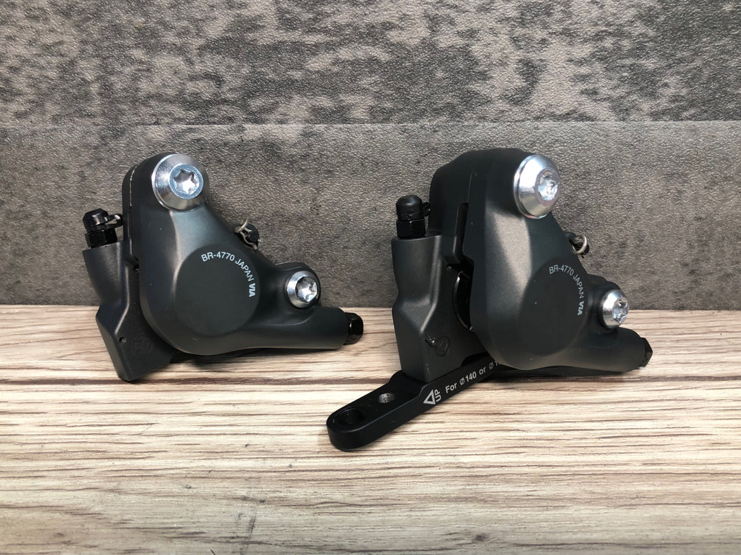 JE552 シマノ SHIMANO ティアグラ TIAGRA BR-4770 油圧 ディスク ブレーキ キャリパー 前後セット