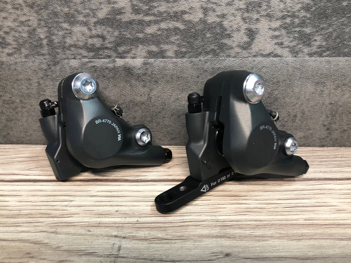 JE552 シマノ SHIMANO ティアグラ TIAGRA BR-4770 油圧 ディスク ブレーキ キャリパー 前後セット