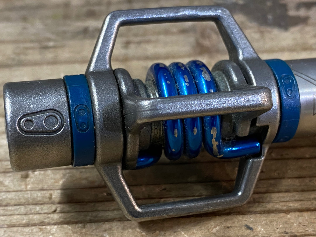 JP363 クランクブラザーズ Crankbrothers エッグビーター Eggbeater3 ビンディングペダル 青 クロモリ ※軸のガタつき