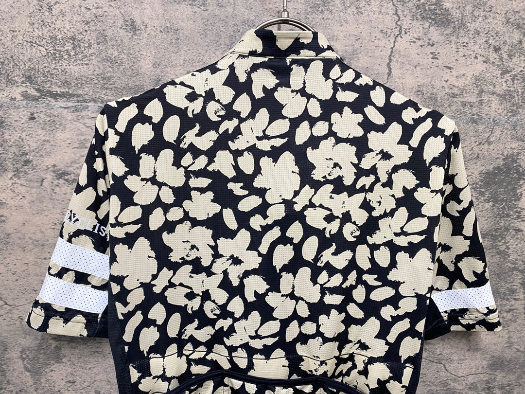 JZ692 カフェドシクリステ Cafe du Cycliste FLORIANE Man 半袖 サイクルジャージ 黒 白 XS