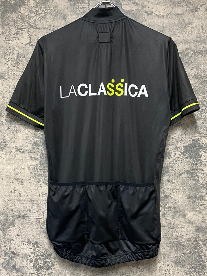 KN377 LACLASSICA 半袖サイクルジャージ 黒 M