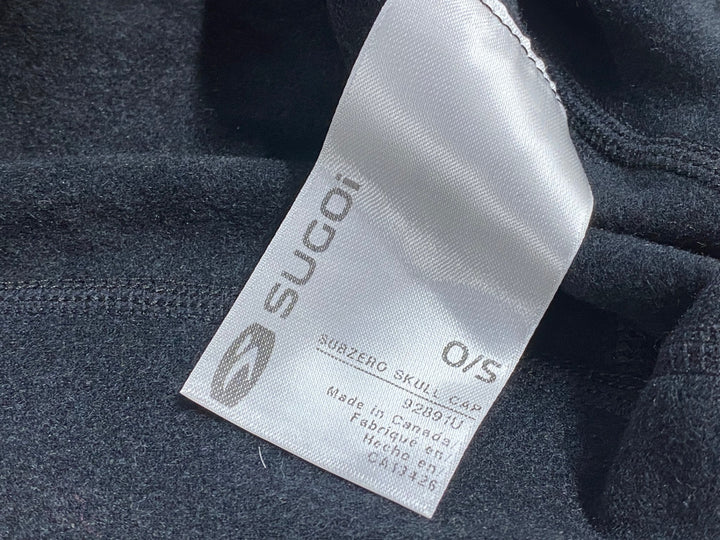JV573 スゴイ SUGOi SubZero Skull CAP サイクルキャップ ビーニー 黒 ONESIZE 黒 裏起毛