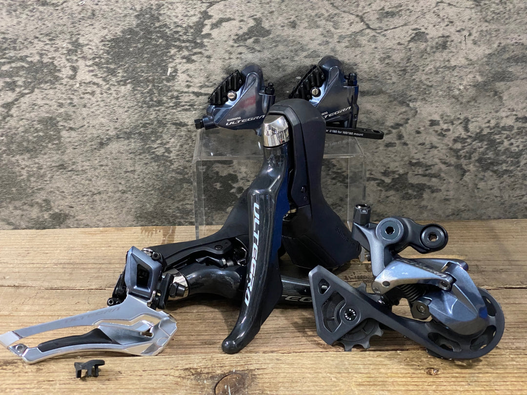 JY329 シマノ SHIMANO アルテグラ ULTEGRA R8020 セット (STI,RD CDJプーリー,FD,BR)
