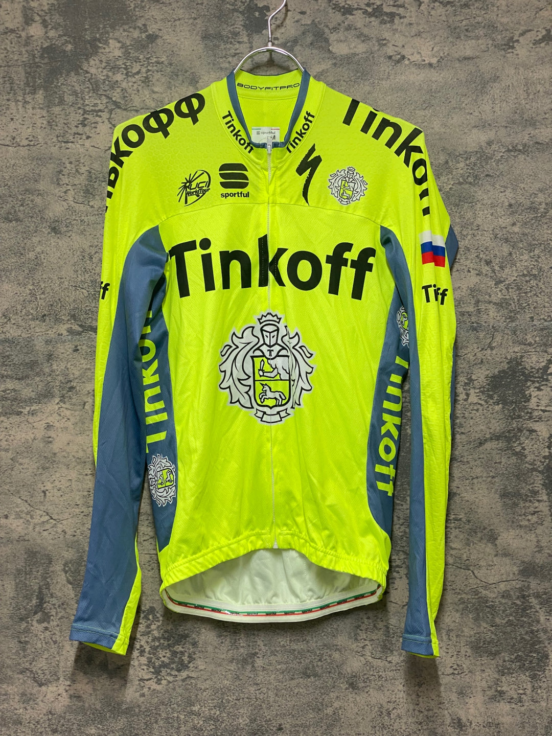 KJ858 スポーツフル sportful 長袖 サイクルジャージ 黄 M TINKOFF