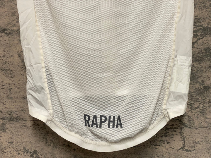 KM417 ラファ Rapha PRO TEAM LIGHTWEIGHT GILET サイクルベスト ジレ 白 S ※破れのためジャンク