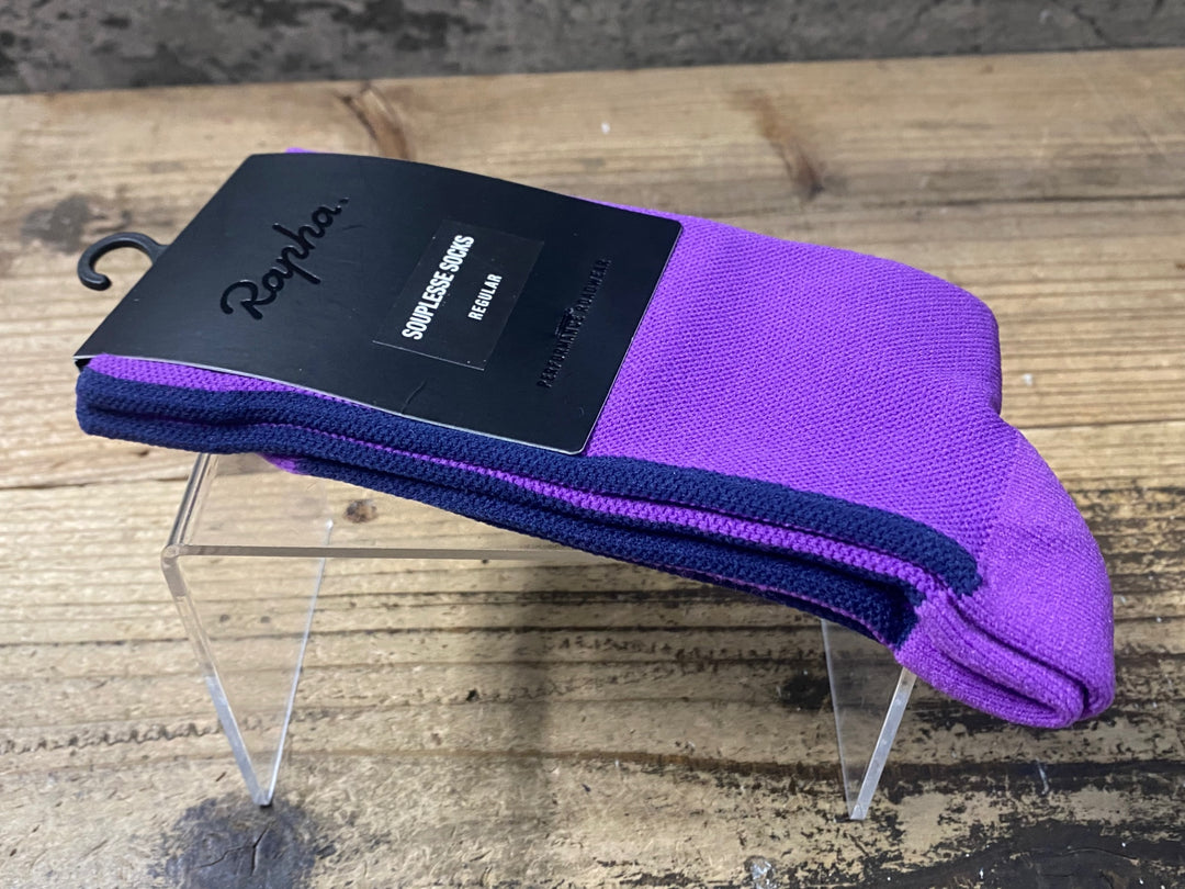 KP527 ラファ Rapha SOUPLESSE SOCKS REGULAR ソックス 紫 レディース S