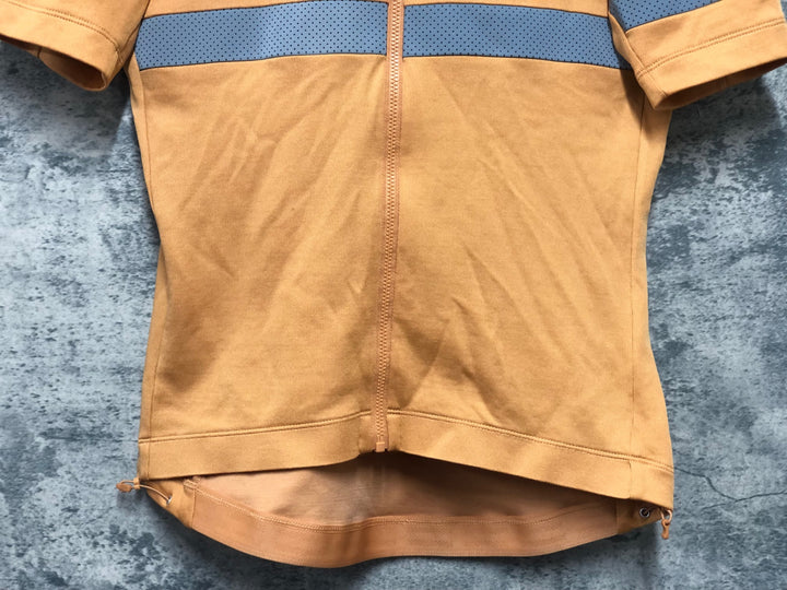 KL395 ラファ Rapha MEN'S BREVET JERSEY 半袖 サイクルジャージ オレンジ M ※日焼け汚れ