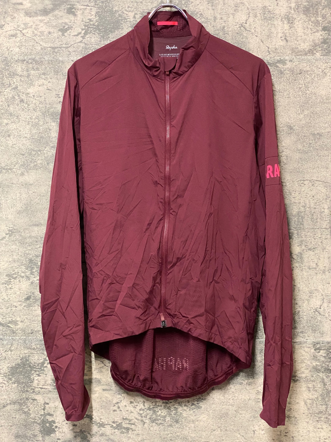 KM920 ラファ Rapha PRO TEAM LIGHTWEIGHT WIND JACKET 長袖 ウィンドブレーカー 赤 L