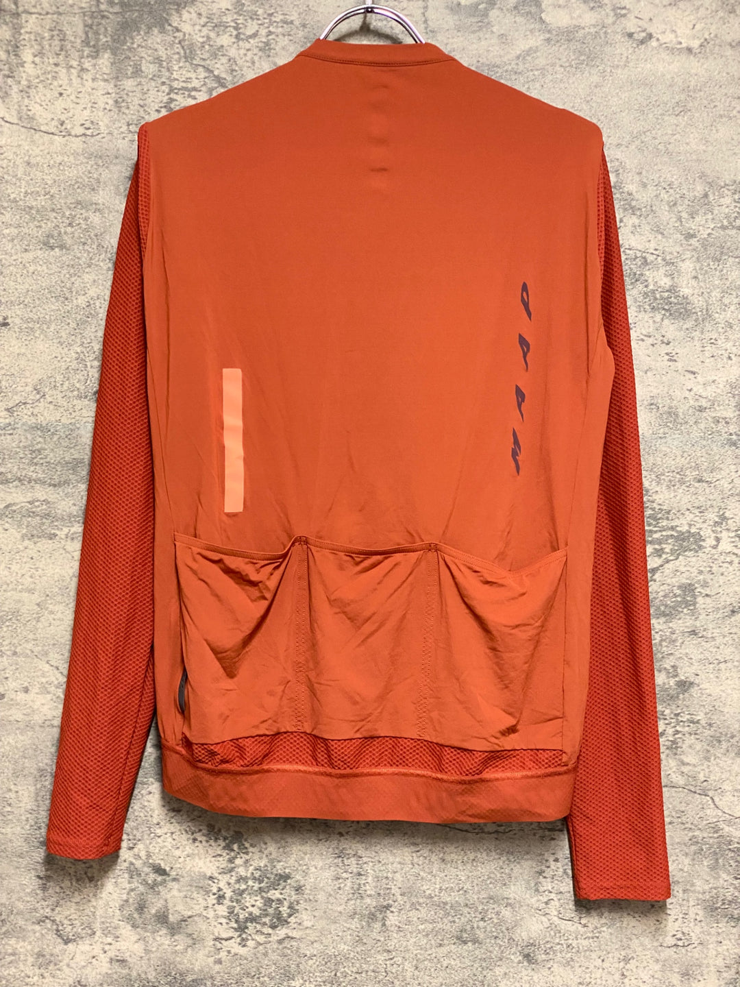 KQ979 マープ MAAP PRO FIT JERSEY 長袖 サイクルジャージ 茶 XL