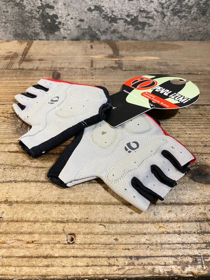 KF375 パールイズミ PEARL iZUMi 指切 グローブ 黒 赤 M