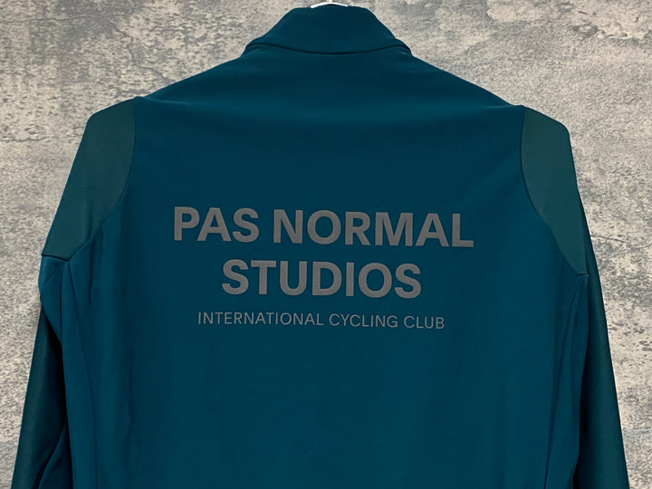 KR157 パスノーマルスタジオ PAS NORMAL STUDIOS 長袖 サイクルジャージ 深緑 M 裏起毛