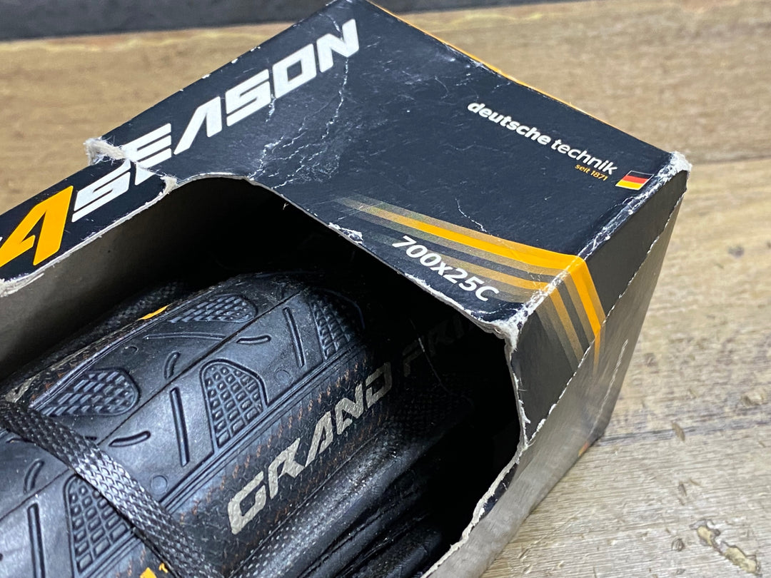 JZ345 コンチネンタル Continental グランプリ GRANDPRIX 4 SEASON クリンチャータイヤ 700×25C ブラウンサイド