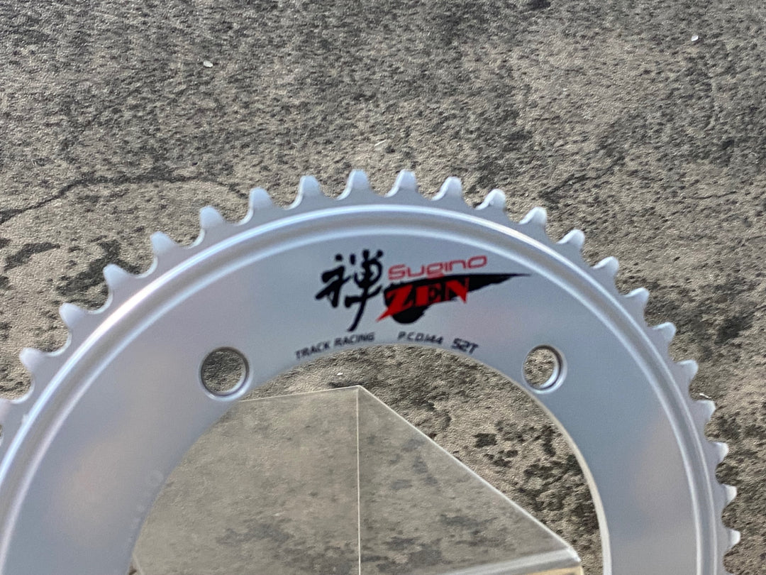 KH565 スギノ SUGINO 禅 ZEN チェーンリング シルバー 52T PCD144mm 厚歯