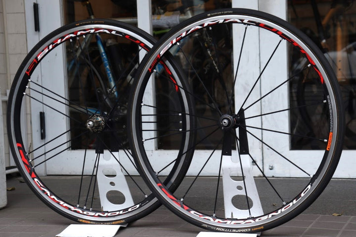 カンパニョーロ Campagnolo シャマルウルトラ SHAMAL ULTRA アルミ チューブラー ホイールセット カンパ11S/12S 15C 【横浜店】