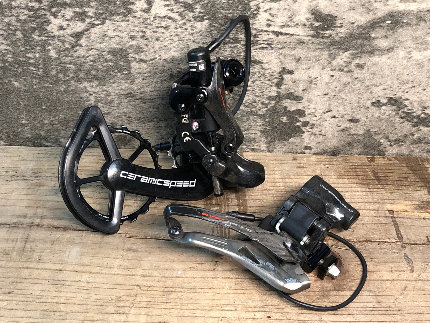 JH297 カンパニョーロ CAMPAGNOLO SUPER RECORD V4 2x12S リムブレーキ