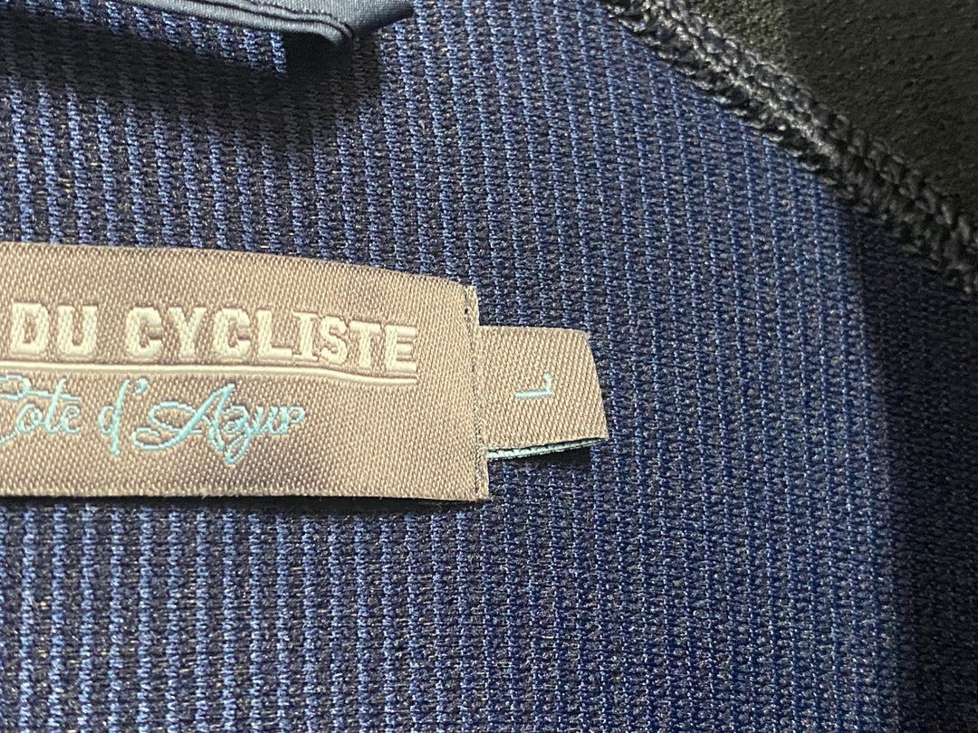 JY600 カフェドシクリステ CAFE DU CYCLISTE Leonie Men 長袖 サイクルジャケット 紺 L 中綿 ダウン