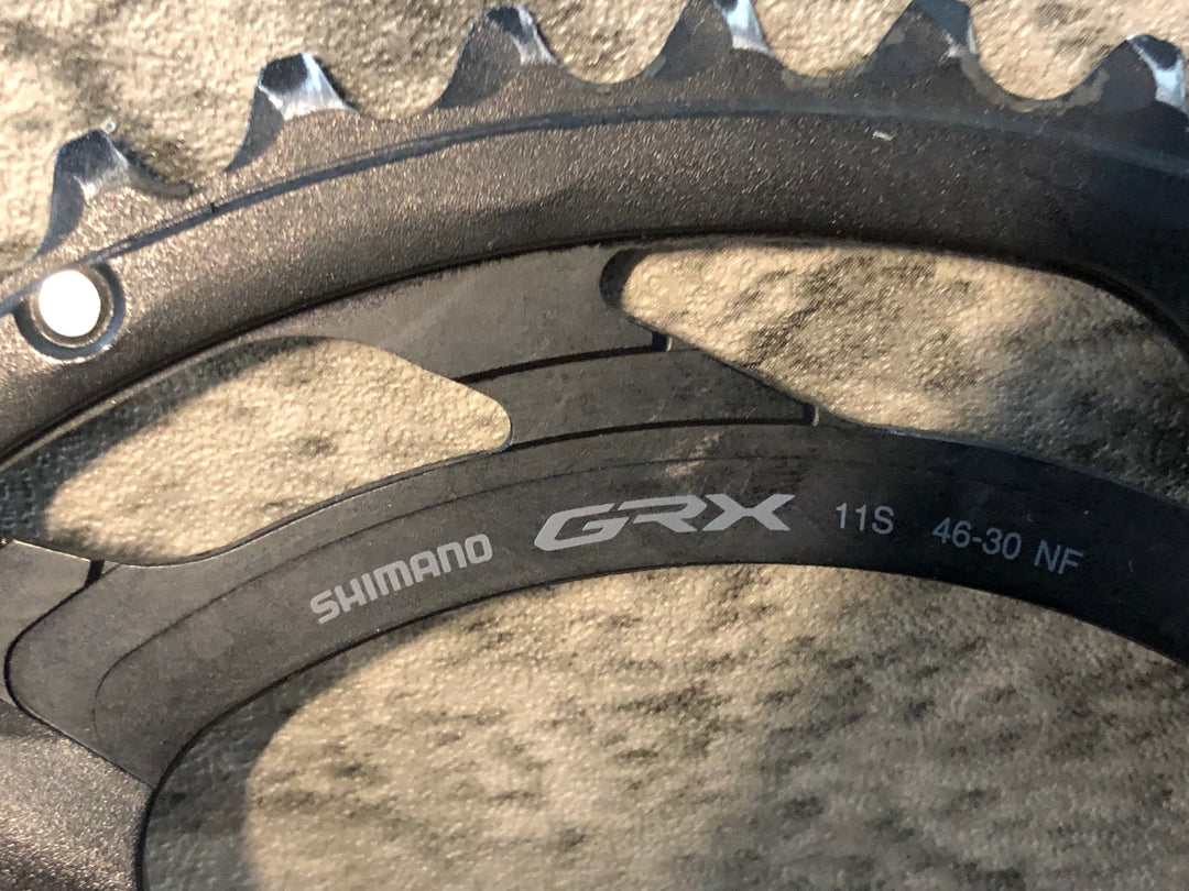 JU091 シマノ SHIMANO GRX FC-RX600-2 チェーンリング セット 11S 46/30T