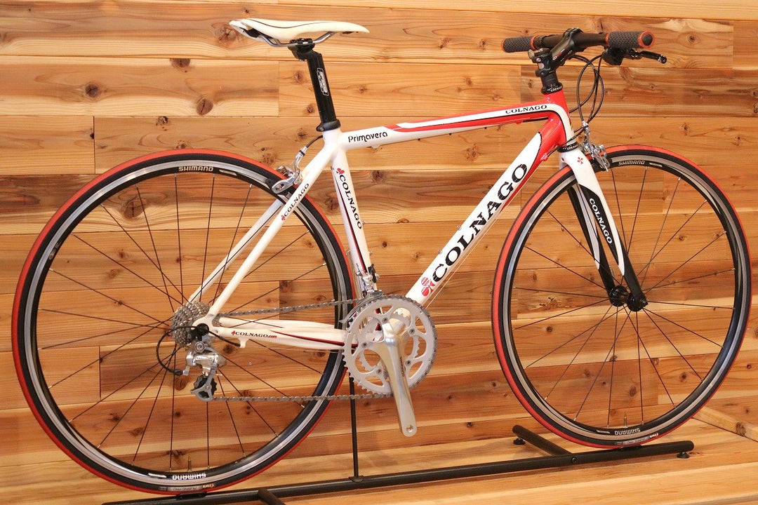 美品！ コルナゴ COLNAGO プリマヴェーラ PRIMAVERA シマノ ティアグラ 4500 MIX 9S 460Sサイズ アルミ フラットバー ロードバイク 【広島店】