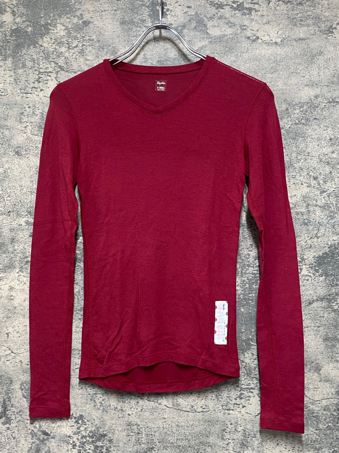 KP516 ラファ Rapha WOMEN'S LONG SLEEVE MERINO BASE LAYER 長袖 ベースレイヤー 赤 レディース XS