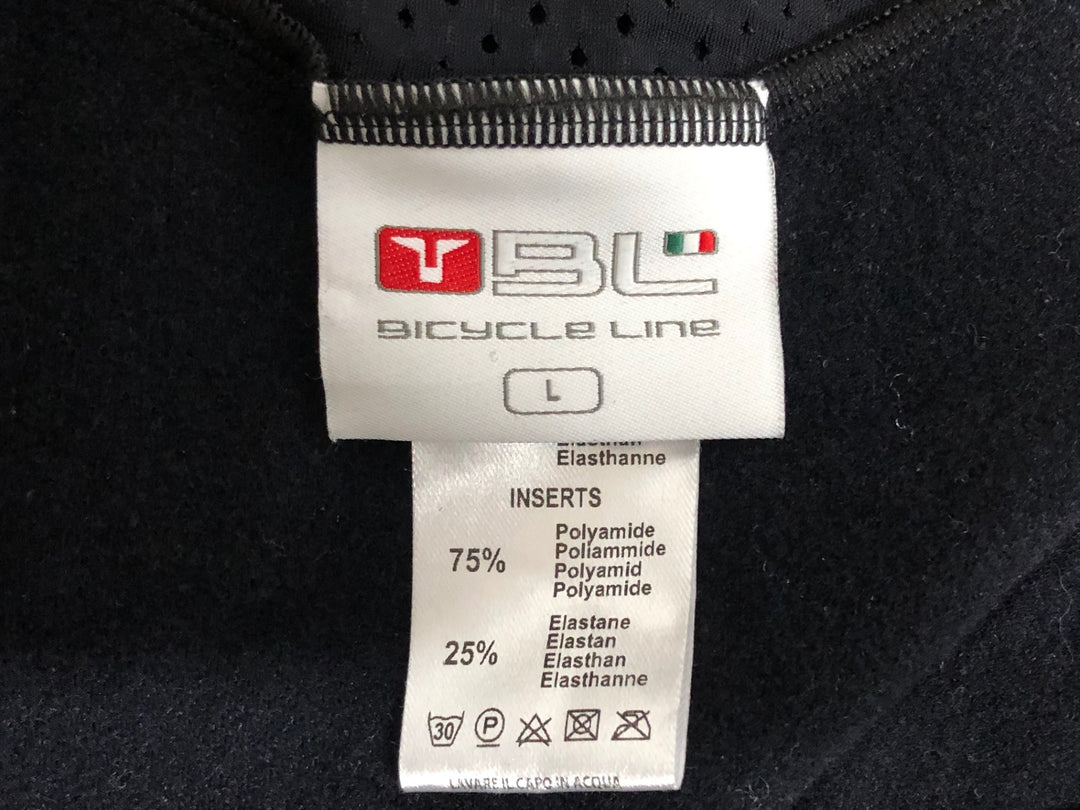 KH188 バイシクルライン Bicycle Line ビブタイツ 黒 L 裏起毛