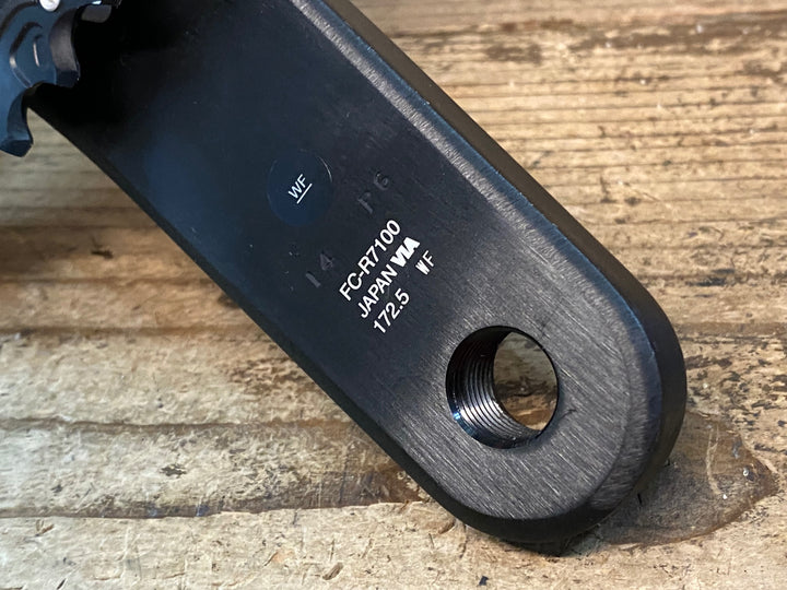JJ340 シマノ SHIMANO 105 FC-R7100 クランクセット 52/36T 172.5mm ※クランク取り付けボルト欠品