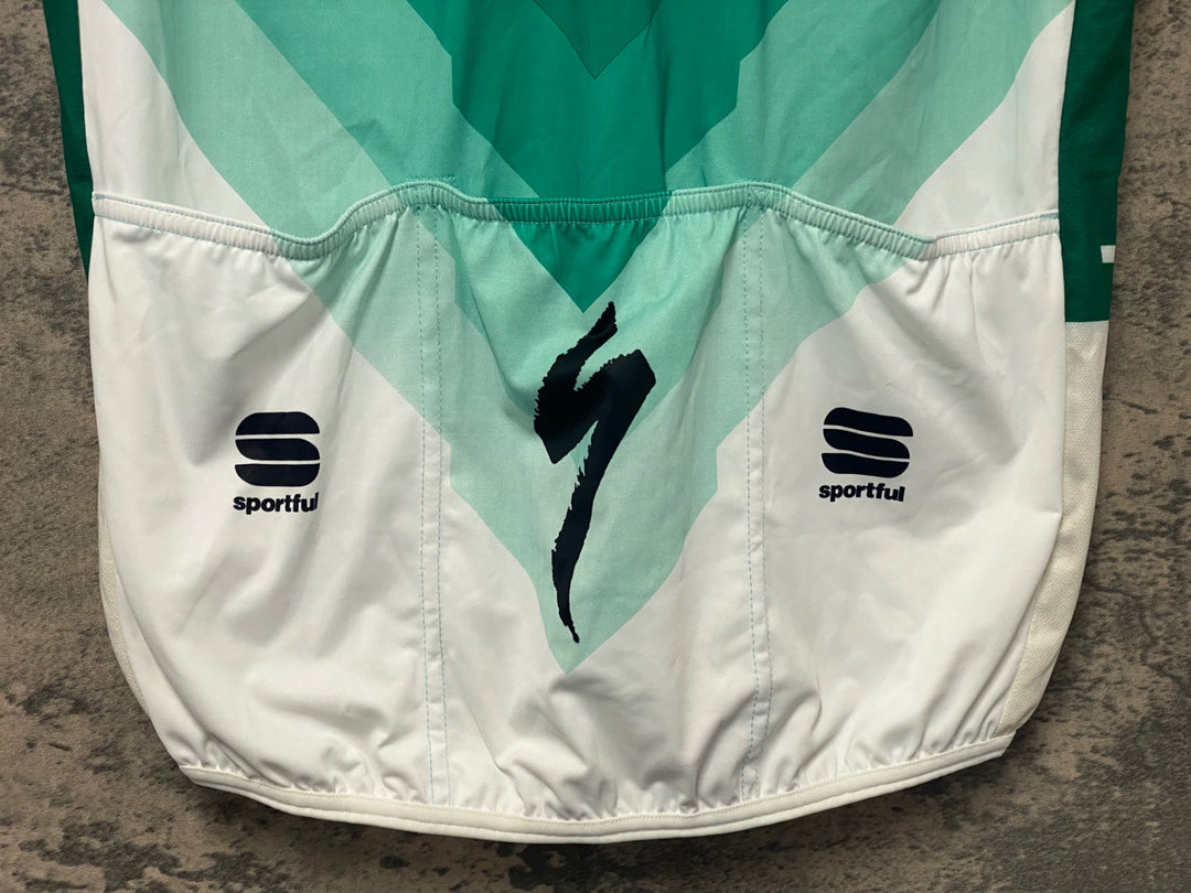 KJ776 スポーツフル sportful サイクルベスト ジレ 黒 白 L BORA hansgrohe