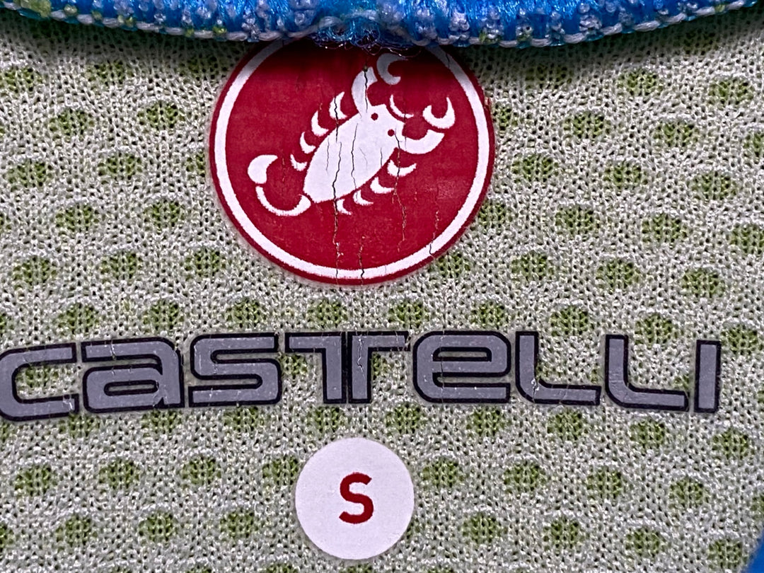 JS447 カステリ CASTELLI 半袖 サイクルジャージ 緑 S CANNONDALE