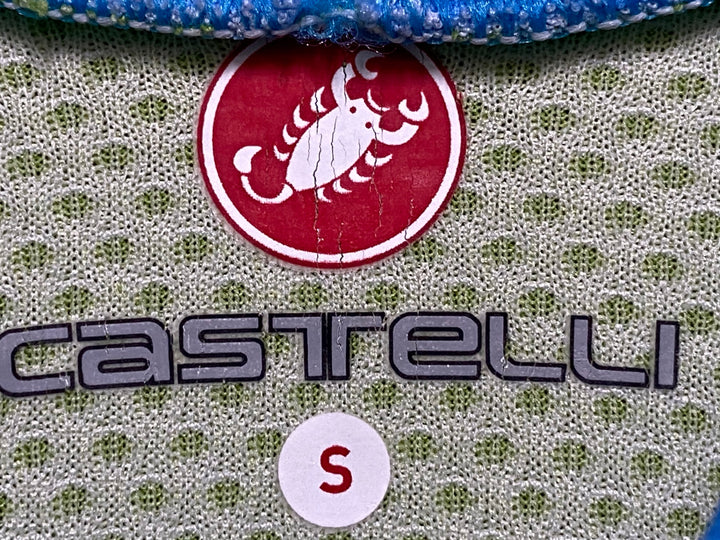 JS447 カステリ CASTELLI 半袖 サイクルジャージ 緑 S CANNONDALE