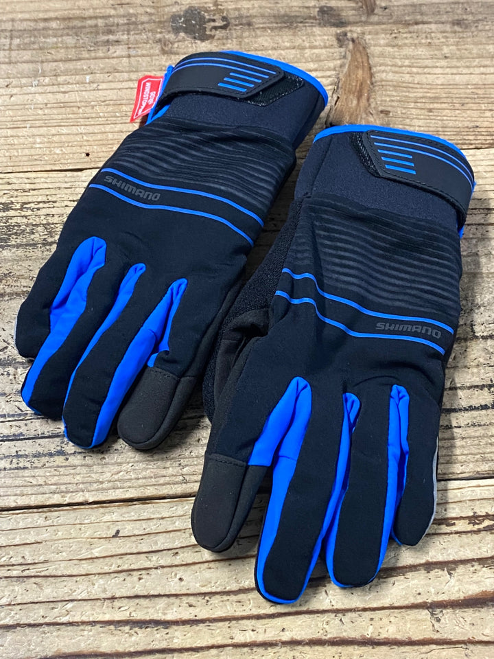 KI594 シマノ SHIMANO 長指 グローブ 黒 M GORE WINDBREAK