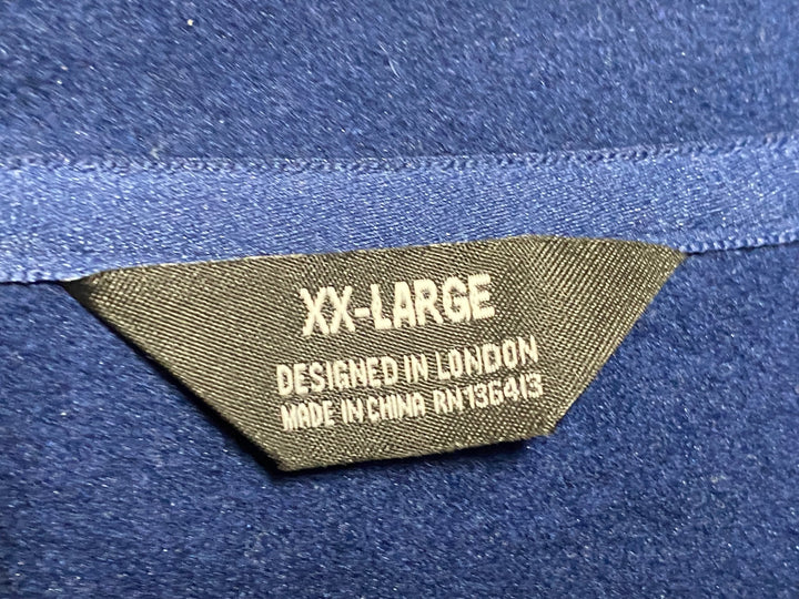 JN804 ラファ Rapha MEN'S LS CLASSIC WINTER JERSEY 長袖 サイクルジャージ 青 XX-L 裏起毛 ※脇部やや毛羽立ちあり