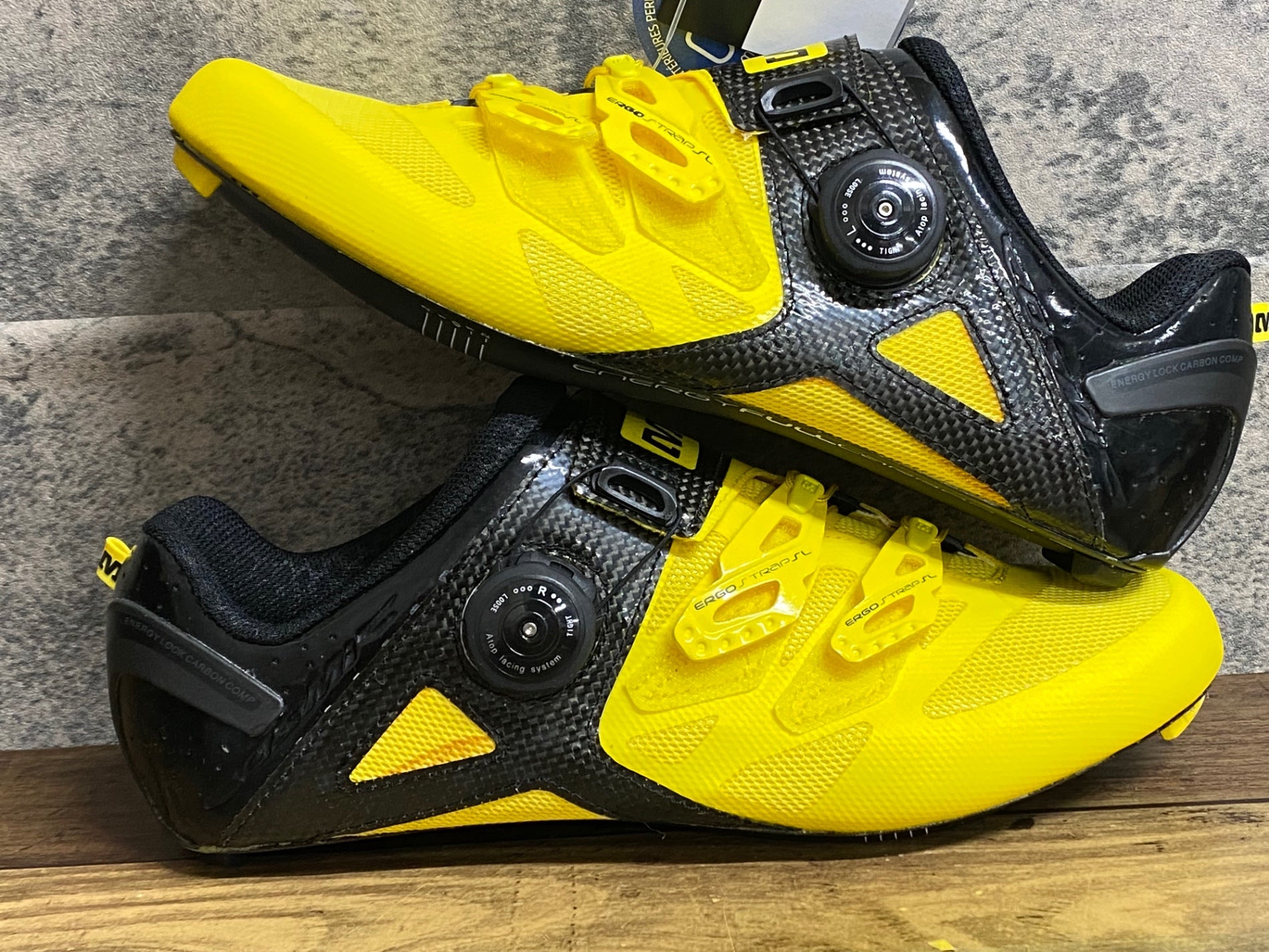 JY009 マヴィック MAVIC Cosmic Ultimate ビンディングシューズ 3穴 黄