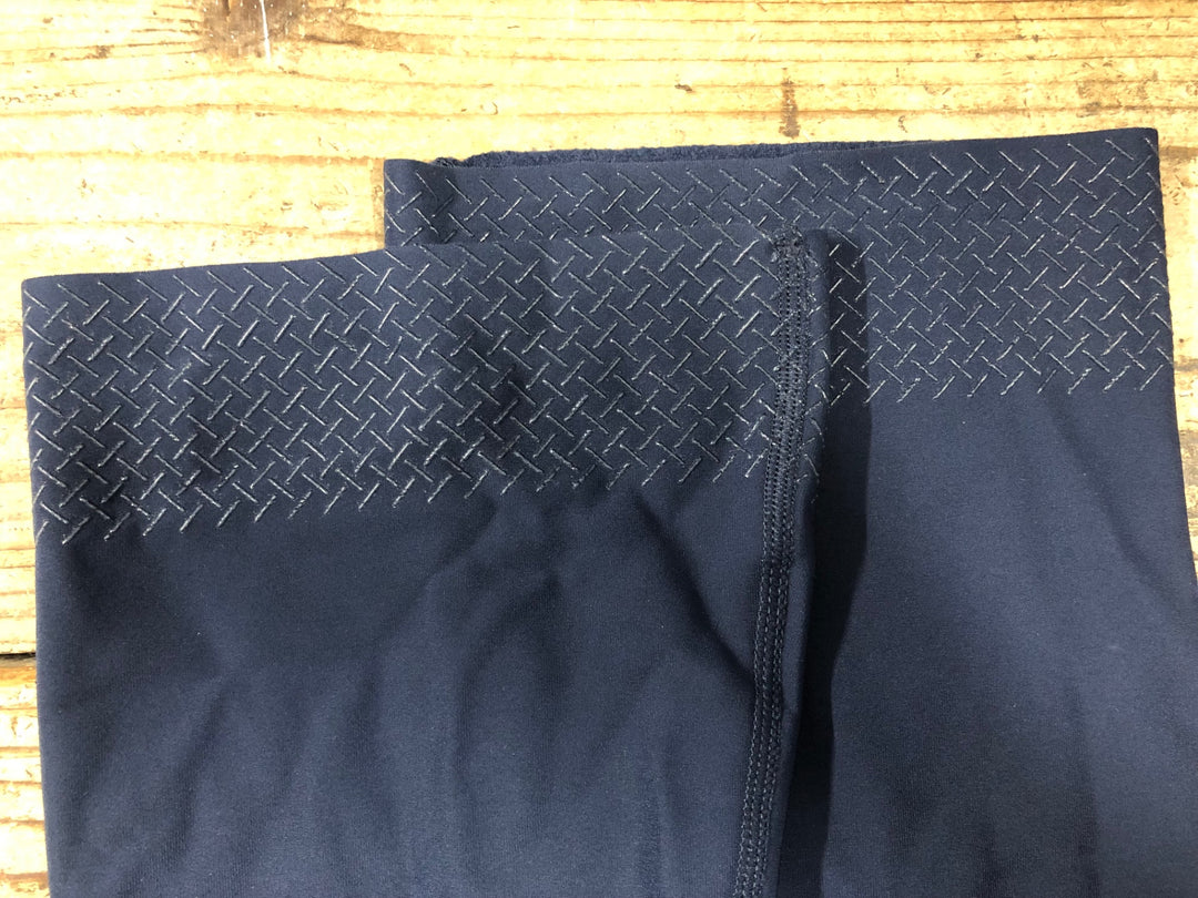 KM748 パスノーマルスタジオ PAS NORMAL STUDIOS LOGO KNEE WARMERS ニーウォーマー 紺 M 裏起毛