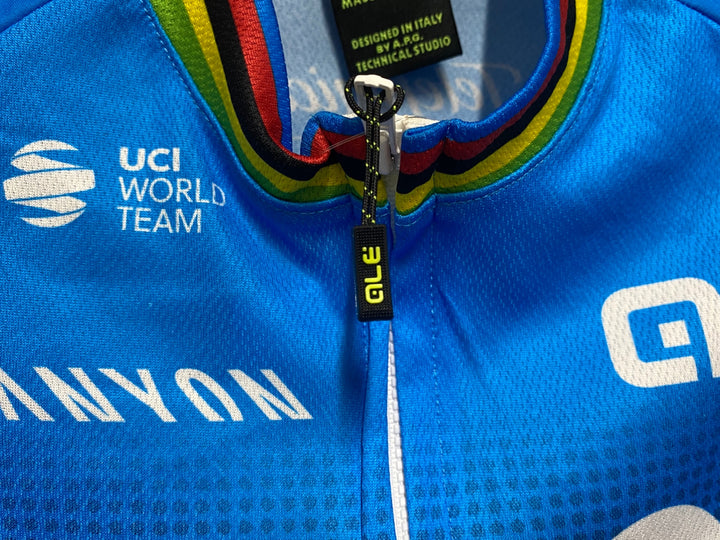 JS481 アレ ALE 半袖 サイクルジャージ 水 movistar アルカンシェル ※サイズ不明