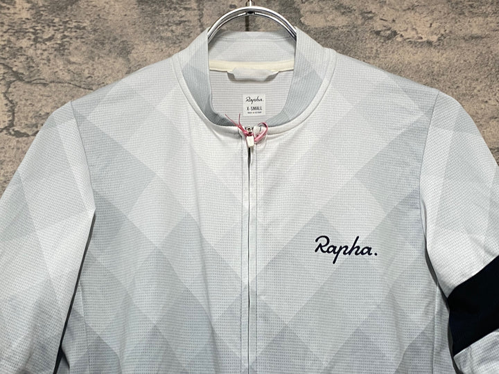 JE158 ラファ Rapha CLASSIC FLYWEIGHT JERSEY BLOCK FADE 半袖 サイクルジャージ ホワイト グレー XS
