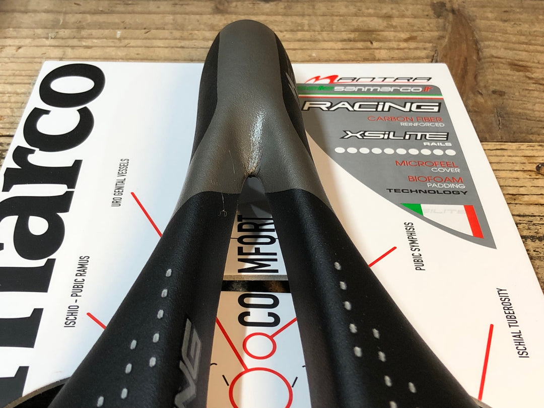 JR434 サンマルコ san marco マントラ MANTRA RACiNG サドル 黒グレー XSiLiTE