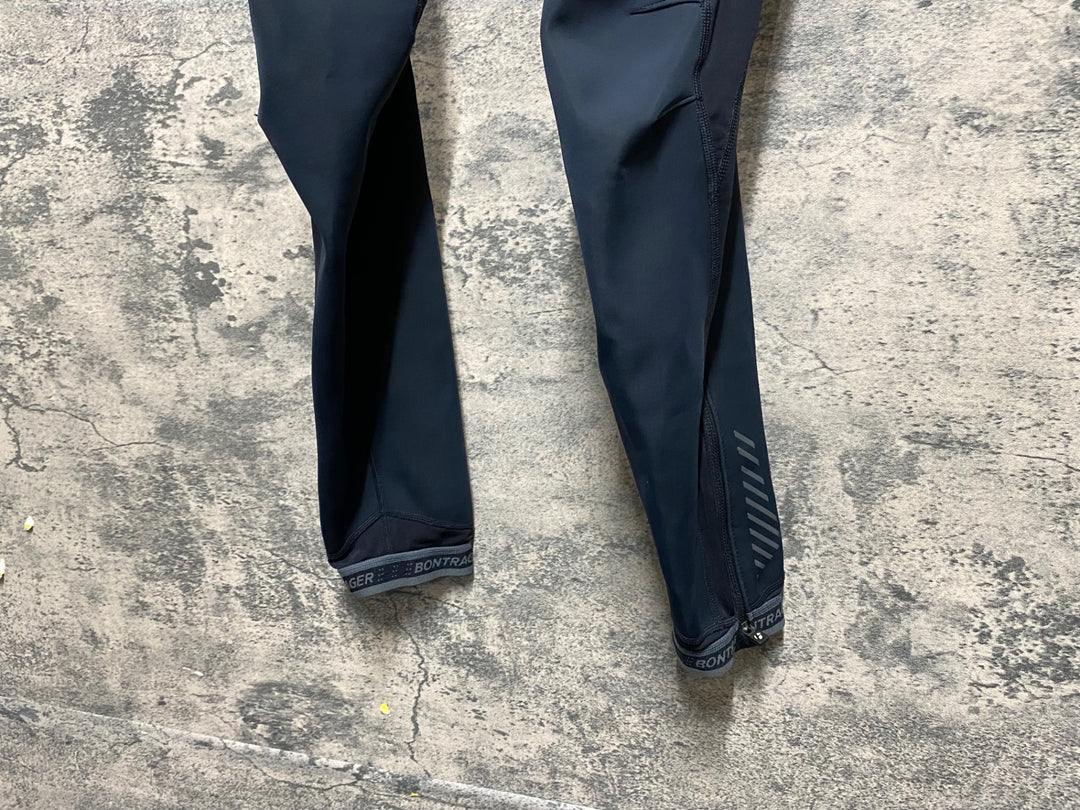 KF154 ボントレガー BONTRAGER ビブタイツ 黒 L 裏起毛 ※擦れ