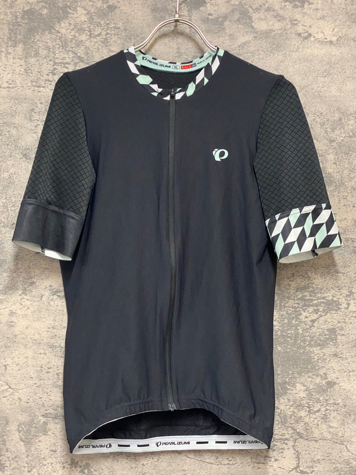 KL017 パールイズミ PEARL iZUMi RACE FIT 半袖 サイクルジャージ エアロスリーブ 黒 XL