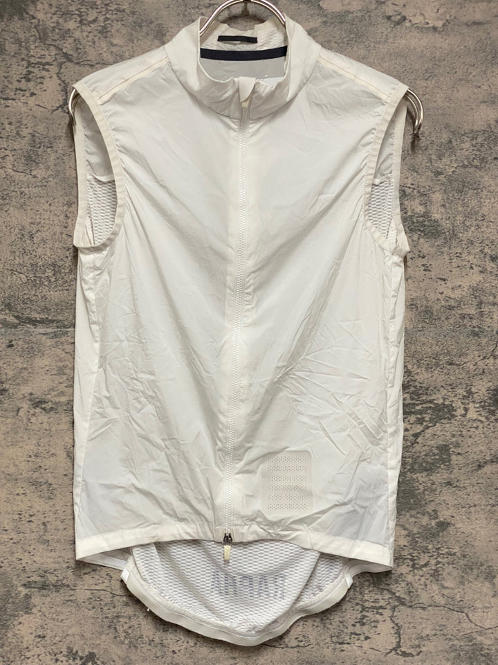 KM417 ラファ Rapha PRO TEAM LIGHTWEIGHT GILET サイクルベスト ジレ 白 S ※破れのためジャンク