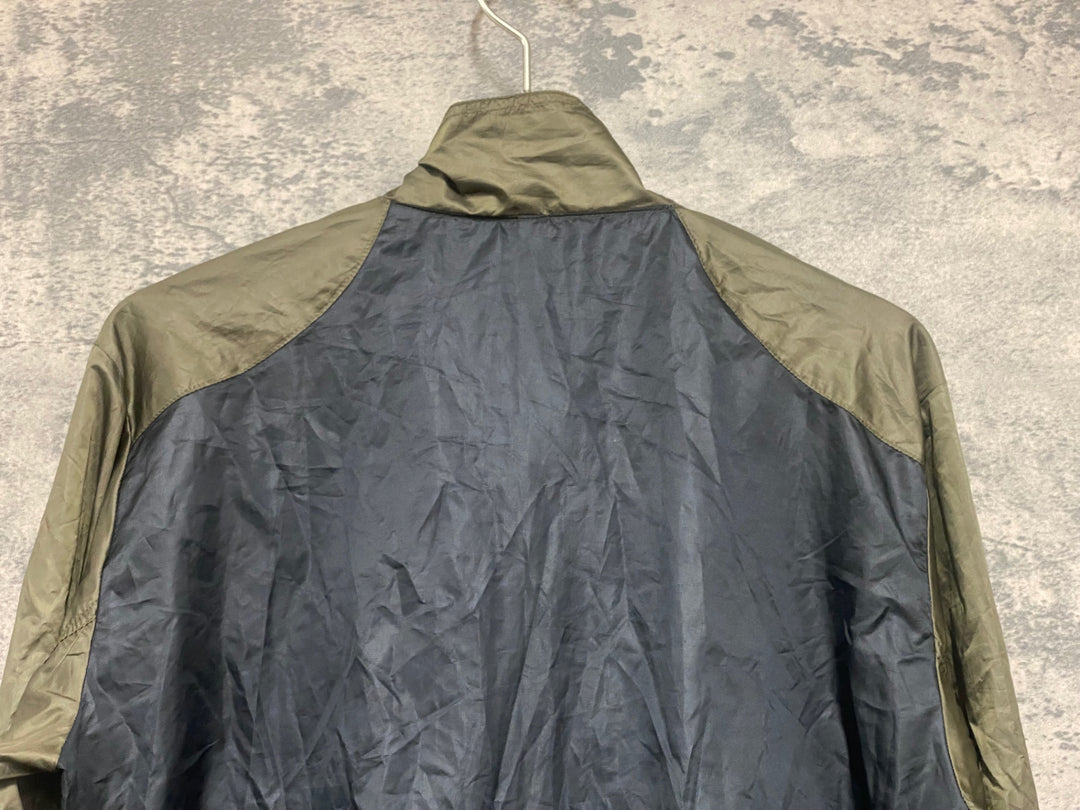 KE382 レリック reric 長袖 ウィンドブレーカー S 黒オリーブ
