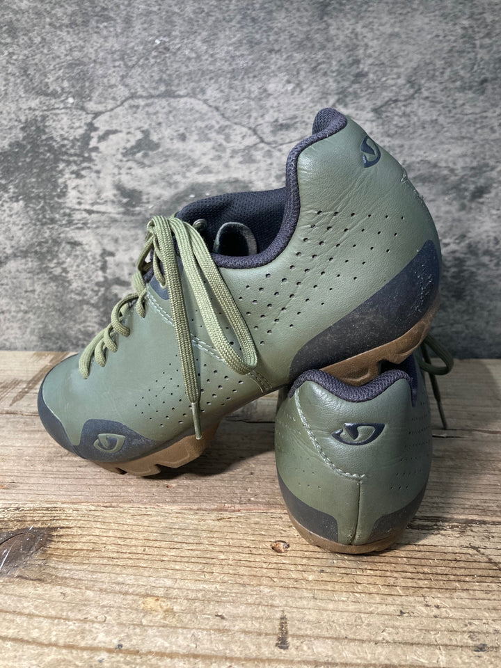 JX871 ジロ GIRO PRIVATEER LACE ビンディングシューズ オリーブ EU39 SPD