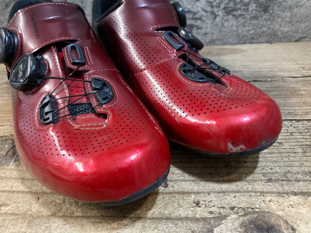 KH150 シマノ SHIMANO RC7 SH-RC701 ビンディングシューズ SPD-SL 赤 EU41
