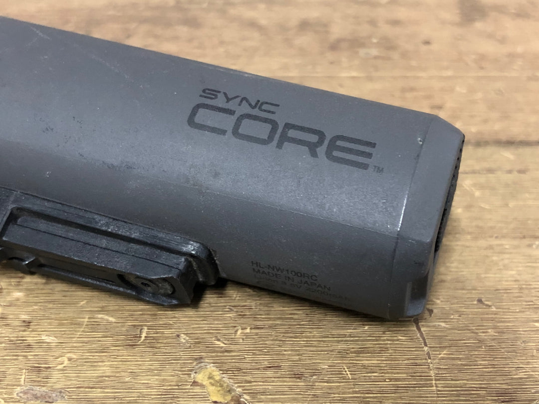 JQ392 キャットアイ CATEYE SYNC CORE HL-NW100RC フロントライト 点灯確認済み