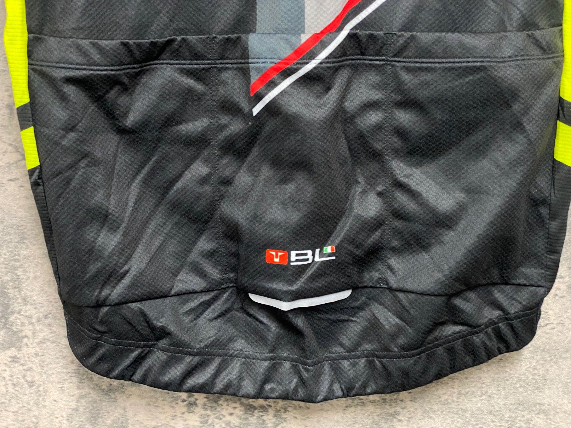 JX959 バイシクルライン Bicycle Line BL 半袖サイクルジャージ 黒黄 L