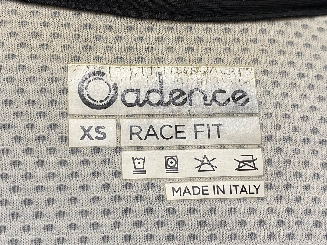 JQ506 ケイデンス Cadence RACE FIT 半袖サイクルジャージ 白グレー XS