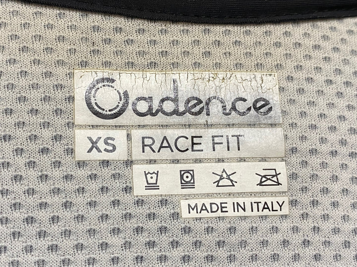 JQ506 ケイデンス Cadence RACE FIT 半袖サイクルジャージ 白グレー XS